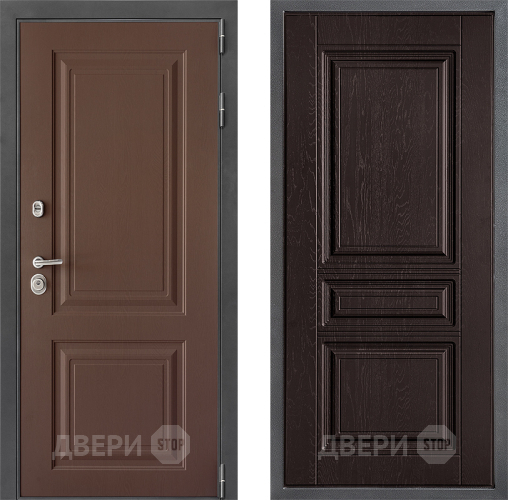 Входная металлическая Дверь Дверной континент ДК-3/729 ФЛ-243 Дуб шоколадный в Яхроме