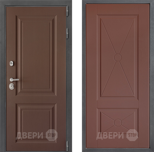 Входная металлическая Дверь Дверной континент ДК-3/729 ФЛ-617 Ясень шоколадный в Яхроме