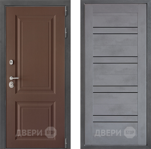 Входная металлическая Дверь Дверной континент ДК-3/729 ФЛ-49 Бетон серый в Яхроме