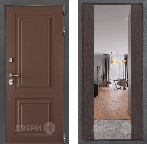 Дверь Дверной континент ДК-3/729 ФЛЗ-1 Зеркало Венге в Яхроме