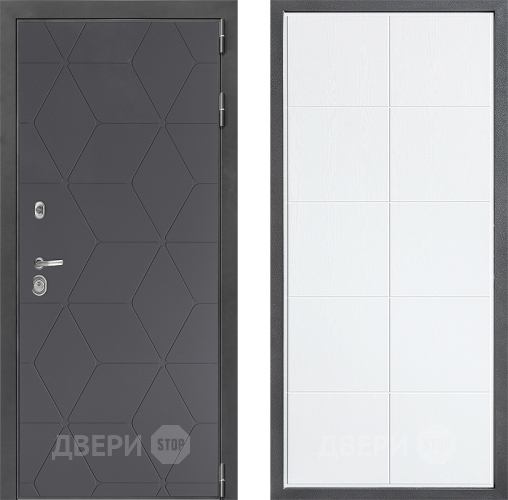 Входная металлическая Дверь Дверной континент ДК-3/744 ФЛ-Кватро Белое дерево в Яхроме