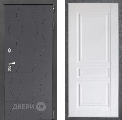 Дверь Дверной континент ДК-3/744 ФЛ-243 Альберо Браш серебро в Яхроме