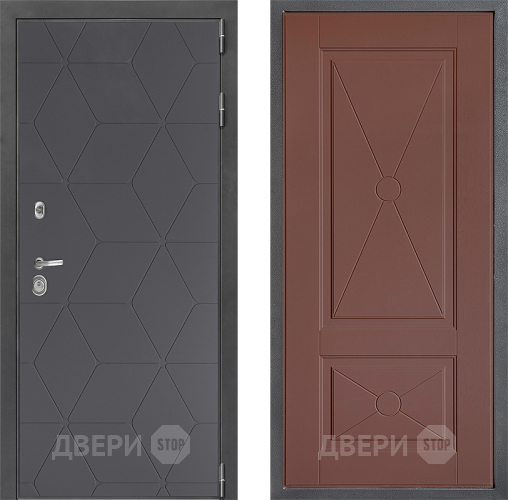 Входная металлическая Дверь Дверной континент ДК-3/744 ФЛ-617 Ясень шоколадный в Яхроме