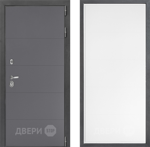 Входная металлическая Дверь Дверной континент ДК-3/649 ФЛ-649 Белый софт в Яхроме