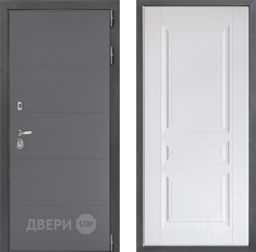 Дверь Дверной континент ДК-3/649 ФЛ-243 Альберо Браш серебро в Яхроме