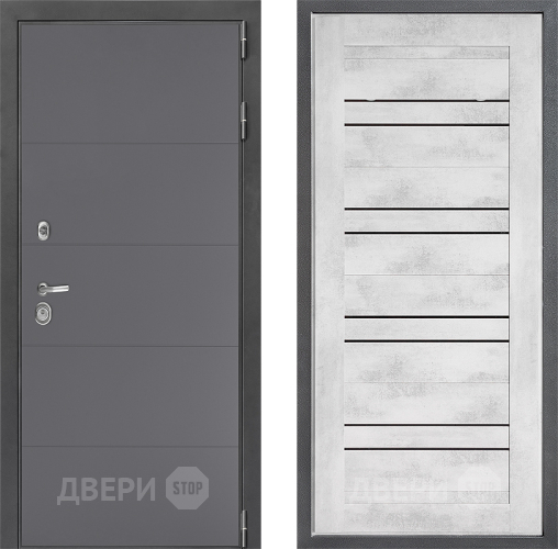 Входная металлическая Дверь Дверной континент ДК-3/649 ФЛ-49 Бетон снежный в Яхроме