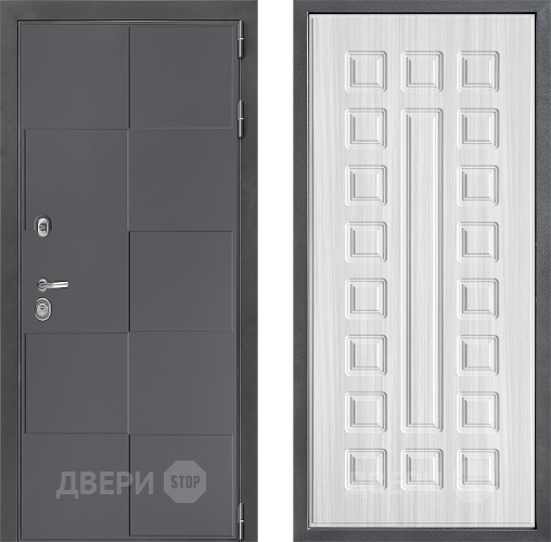 Входная металлическая Дверь Дверной континент ДК-3/606 ФЛ-183 Сандал белый в Яхроме