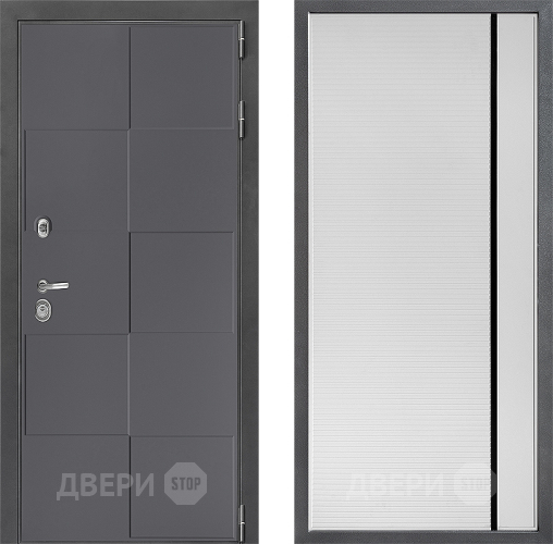 Дверь Дверной континент ДК-3/606 ФЛ-757 Черное Стекло Софт милк в Яхроме