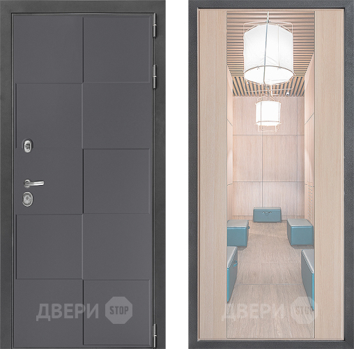 Дверь Дверной континент ДК-3/606 ФЛЗ-1 Зеркало Капучино в Яхроме