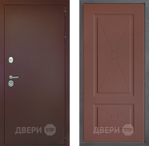Входная металлическая Дверь Дверной континент Рубикон Медь Дизайн ФЛ-617 Ясень шоколадный в Яхроме