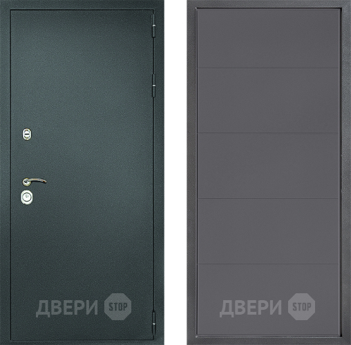 Входная металлическая Дверь Дверной континент Рубикон Серебро Дизайн ФЛ-649 Графит софт в Яхроме