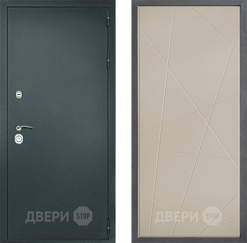 Входная металлическая Дверь Дверной континент Рубикон Серебро Дизайн ФЛ-655 Капучино в Яхроме