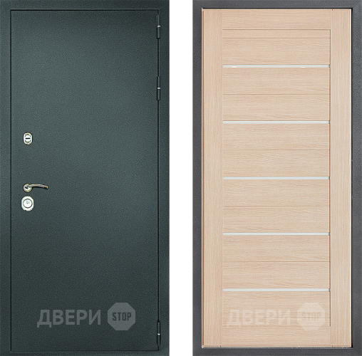 Дверь Дверной континент Рубикон Серебро Дизайн ФЛ-46 Капучино в Яхроме