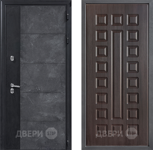 Входная металлическая Дверь Дверной континент ДК-15 Бетон ТЕРМО ФЛ-183 Венге в Яхроме