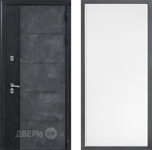 Дверь Дверной континент ДК-15 Бетон ТЕРМО ФЛ-649 Белый софт в Яхроме