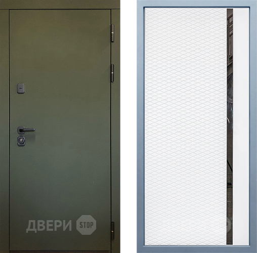 Входная металлическая Дверь Дива МД-61 МХ-47 Белый матовый в Яхроме