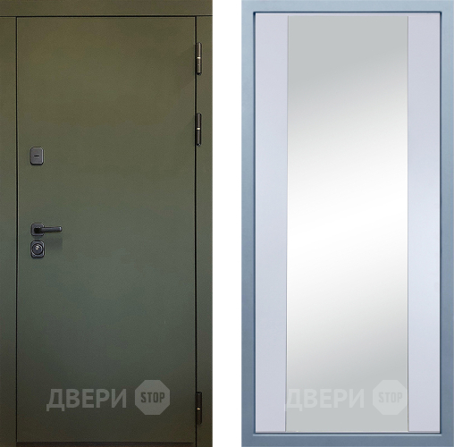 Дверь Дива МД-61 Д-15 Зеркало Белый в Яхроме