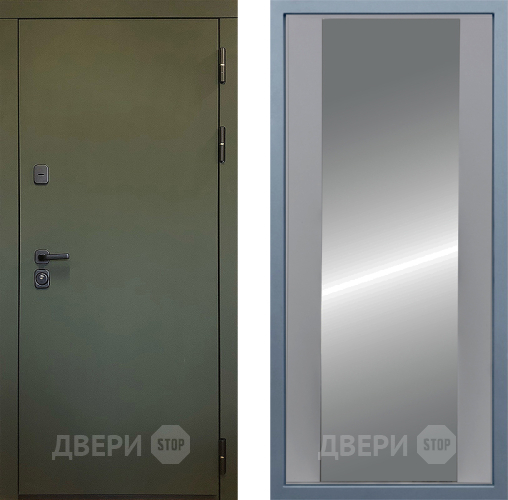 Входная металлическая Дверь Дива МД-61 Д-15 Зеркало Силк Маус в Яхроме