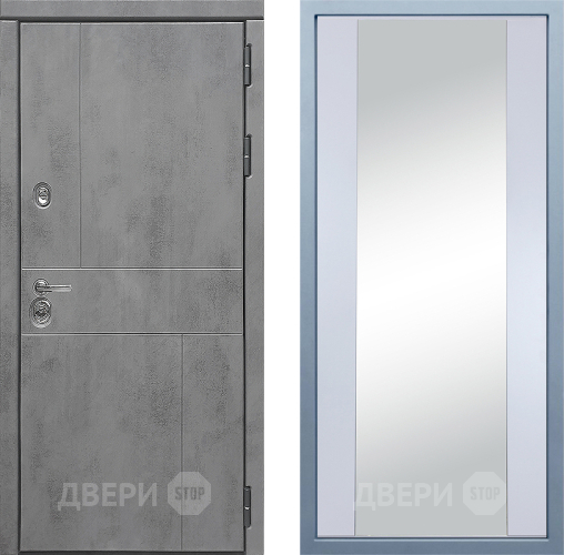 Входная металлическая Дверь Дива МД-48 Д-15 Зеркало Белый в Яхроме