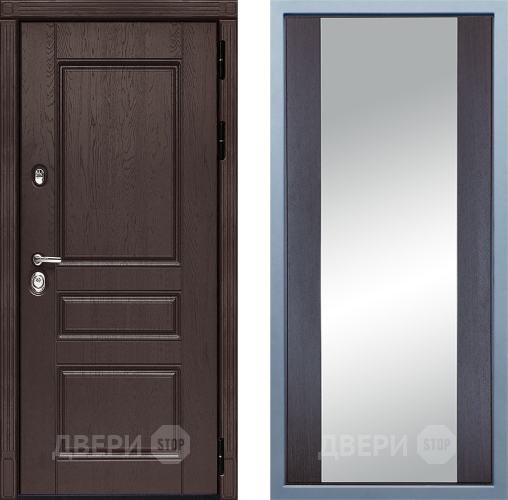 Дверь Дива МД-90 Д-15 Зеркало Венге в Яхроме