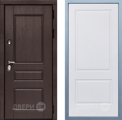 Входная металлическая Дверь Дива МД-90 Д-7 Белый в Яхроме