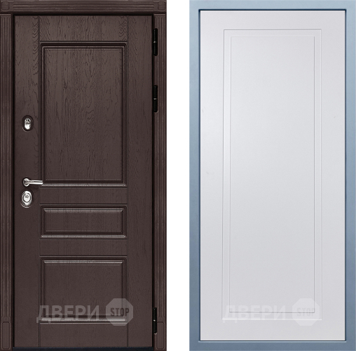 Входная металлическая Дверь Дива МД-90 Н-10 Белый в Яхроме