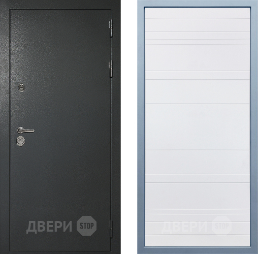 Входная металлическая Дверь Дива МД-40 Титан Д-5 Белый в Яхроме