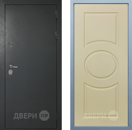 Входная металлическая Дверь Дива МД-40 Титан Д-8 Шампань в Яхроме
