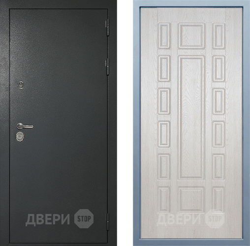Входная металлическая Дверь Дива МД-40 Титан М-2 Дуб филадельфия крем в Яхроме