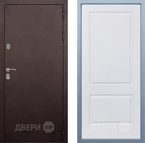 Дверь Дива МД-40 Медь Д-7 Белый в Яхроме