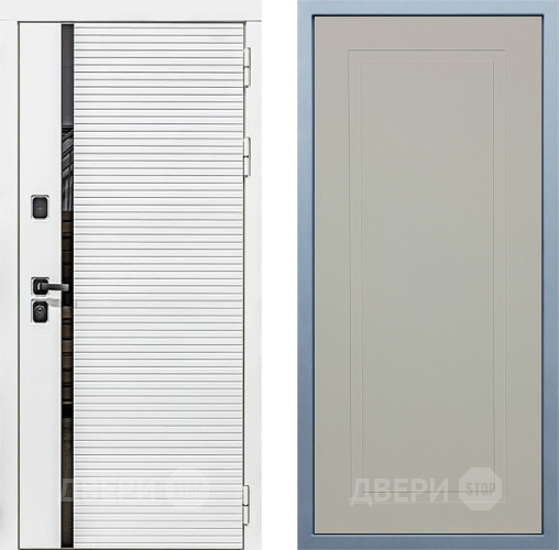 Входная металлическая Дверь Дива МХ-45 Белая STR Н-10 Шампань в Яхроме