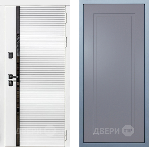 Входная металлическая Дверь Дива МХ-45 Белая STR Н-10 Силк Маус в Яхроме