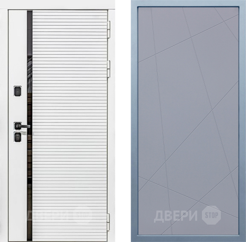 Входная металлическая Дверь Дива МХ-45 Белая STR Д-11 Силк Маус в Яхроме