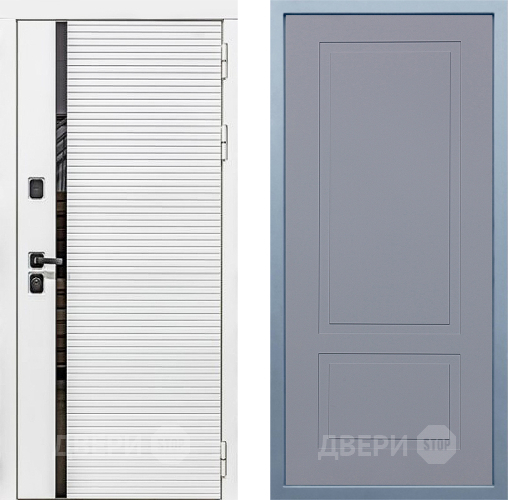 Входная металлическая Дверь Дива МХ-45 Белая STR Н-7 Силк Маус в Яхроме