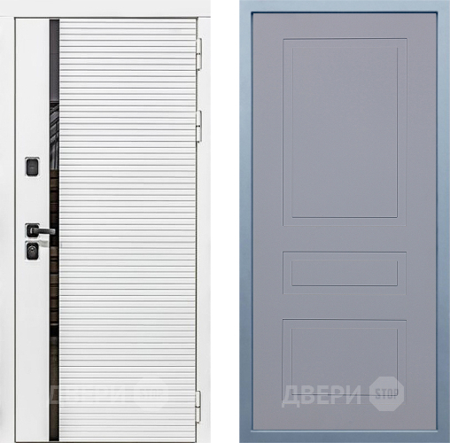 Входная металлическая Дверь Дива МХ-45 Белая STR Н-13 Силк Маус в Яхроме