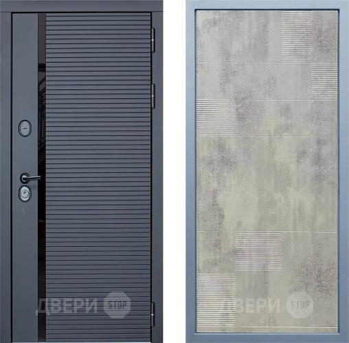 Дверь Дива МХ-45 STR Д-4 Бетон темный в Яхроме