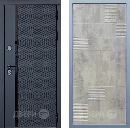 Входная металлическая Дверь Дива МХ-47 STR Д-4 Бетон темный в Яхроме