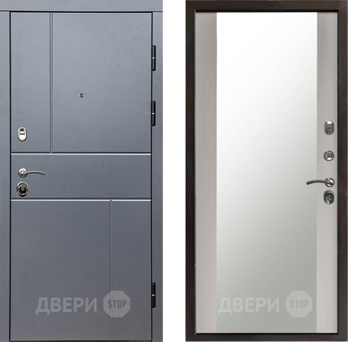 Дверь Престиж Горизонт Грэй Зеркало Лиственница белая в Яхроме