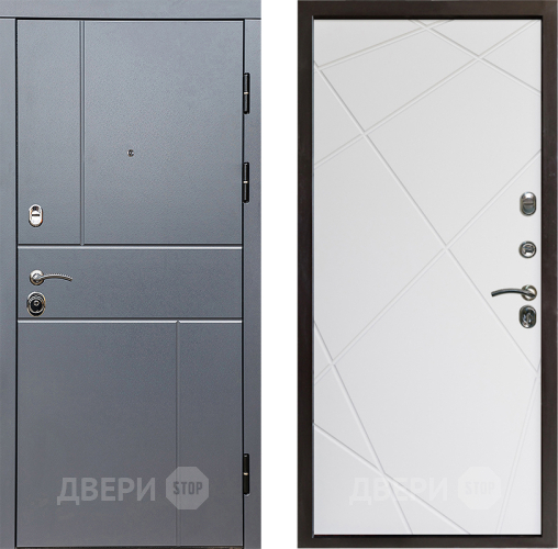 Дверь Престиж Горизонт Грэй Лучи Бетон белый в Яхроме