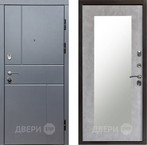 Дверь Престиж Горизонт Грэй Зеркло Пастораль Бетон светлый в Яхроме