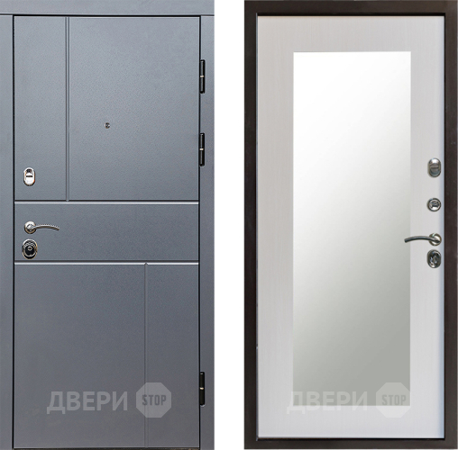 Дверь Престиж Горизонт Грэй Зеркло Пастораль Лиственница белая в Яхроме