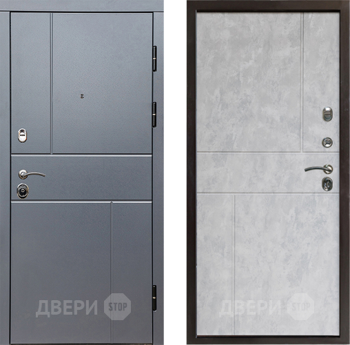 Входная металлическая Дверь Престиж Горизонт Грэй Горизонт Бетон светлый в Яхроме