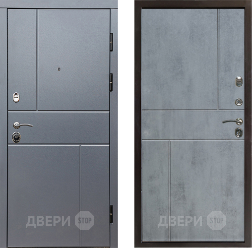 Входная металлическая Дверь Престиж Горизонт Грэй Горизонт Бетон темный в Яхроме