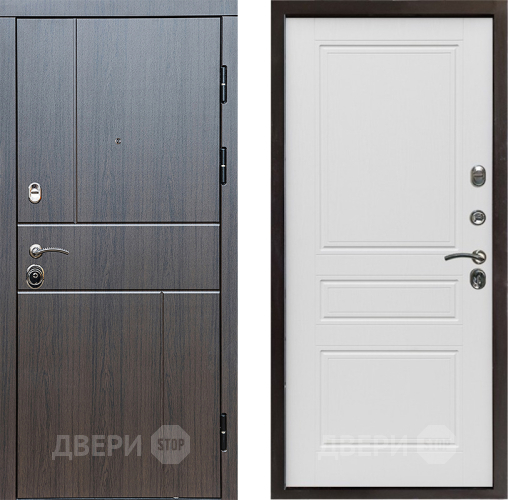 Входная металлическая Дверь Престиж Горизонт Венге Классика Лиственница белая в Яхроме
