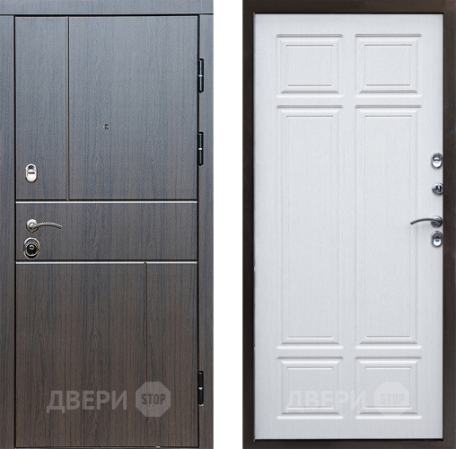 Входная металлическая Дверь Престиж Горизонт Венге Премиум Лиственница белая в Яхроме