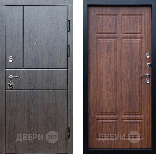 Входная металлическая Дверь Престиж Горизонт Венге Премиум Орех темный в Яхроме