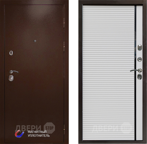 Входная металлическая Дверь Престиж Медь Porte Белый в Яхроме