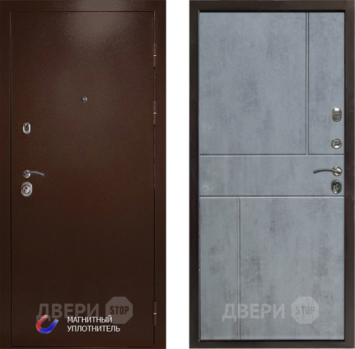 Дверь Престиж Медь Горизонт Бетон темный в Яхроме