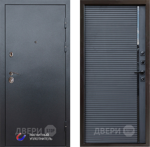 Входная металлическая Дверь Престиж Графит Porte Черный кварц в Яхроме