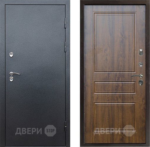 Входная металлическая Дверь Престиж TERMO с терморазрывом Снегирь Серебро Классика Дуб в Яхроме